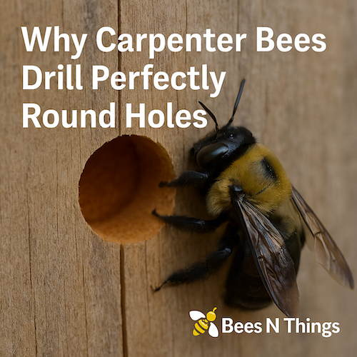 Why Carpenter Bees Drill Perfectly Round Holes